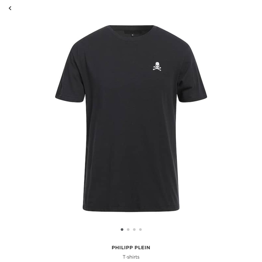 NEW Philipp Plein Black Luxury Cotton Tee